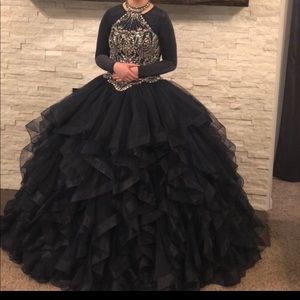 Navy Blue Quinceanera Prom Dress Gown